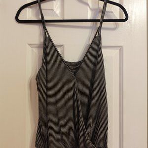 American Eagle Soft & Sexy Striped Black / White Tank
